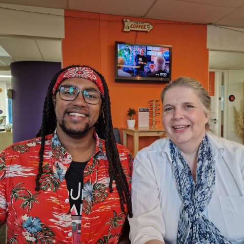 Foto van Wesley van den Bosch en Mireille Sampimon-Ssembatya